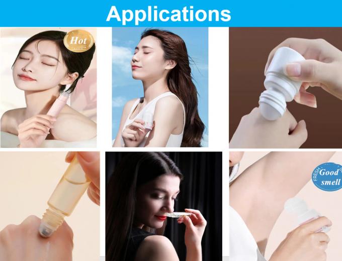 50ml HDPE Plastic Roll on Deodorant Bottle Roller Fragrant Body Bottle Plastic Roll on Antiperspirant Bottle