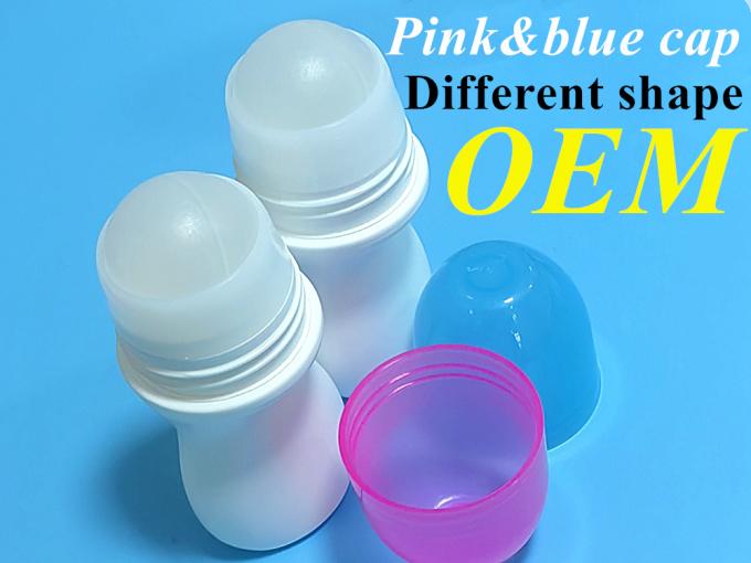 50ml HDPE Plastic Roll on Deodorant Bottle Roller Fragrant Body Bottle Plastic Roll on Antiperspirant Bottle