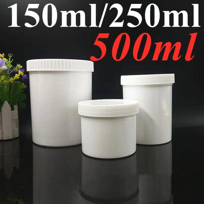 Wide Mouth 150g 250g 500g 1000g White Black Blue Lip Balm Scrub Container Empty Round PP Plastic Cosmetic Eye Face Cream Jar with Lid