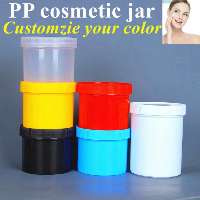 5oz 8oz 17oz White Black Blue Red Cosmetic Packaging Cream Plastic Container PP Plastic Beauty Cream Jar
