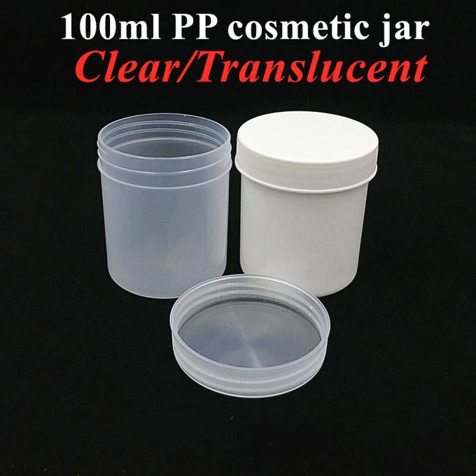 Hot Selling Cosmetic Packaging 100g 250g 500g White Black Blue PP Plastic Jar for Shaving Cream Cosmetic Container Cream Jars