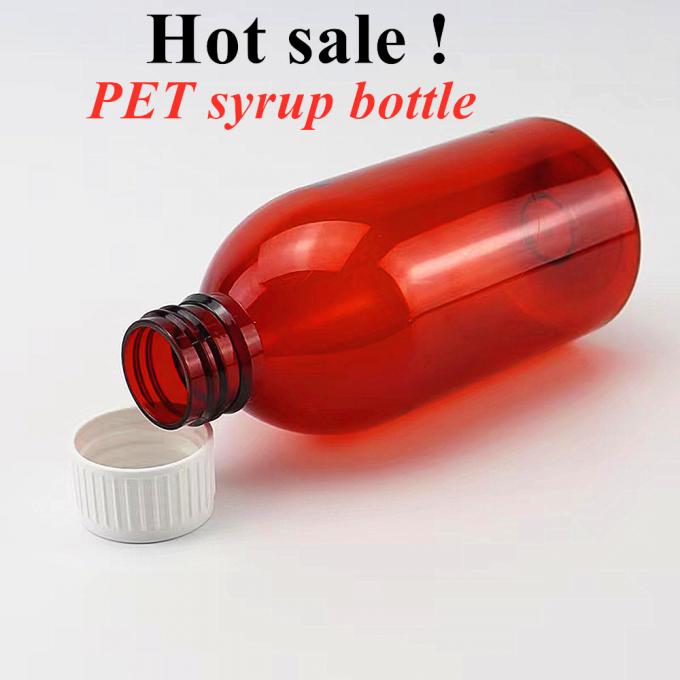3oz 4oz 5oz Fluid Round Medicine Bottle Container Pet Plastic Empty Syrup Cough Bottle