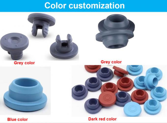 13mm 20mm 28mm Pharmaceutical Grade Silicone Borominated Rubber Stopper for Glass Injection Vial