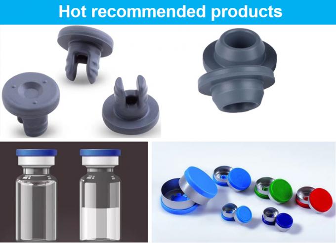 13mm 20mm 28mm Pharmaceutical Grade Silicone Borominated Rubber Stopper for Glass Injection Vial