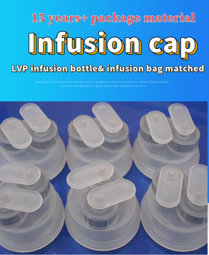 30mm 32mm Pull Ring Single Port Infusion Euro Head Cap for Non PVC Infusion Bag