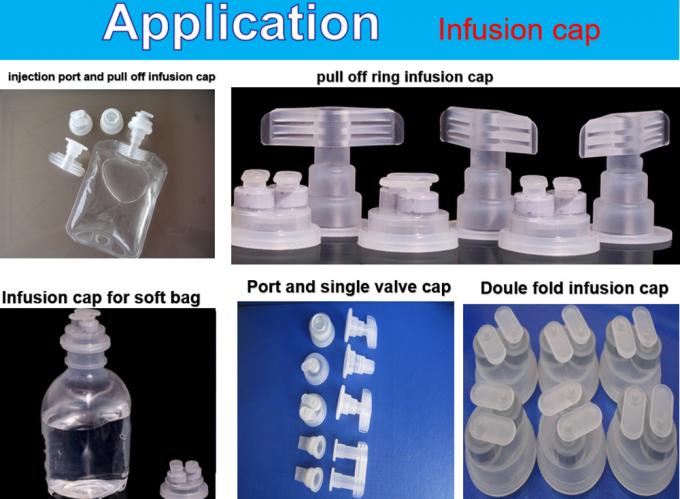 30mm 32mm Pull Ring Single Port Infusion Euro Head Cap for Non PVC Infusion Bag