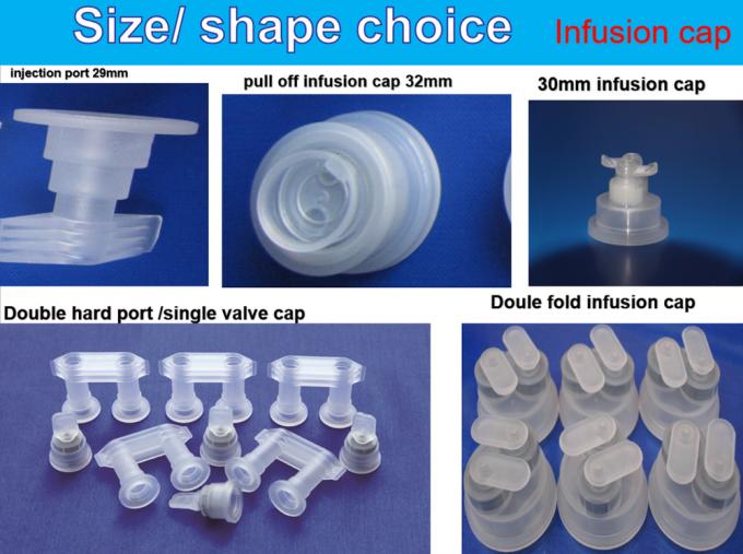 30mm 32mm Pull Ring Single Port Infusion Euro Head Cap for Non PVC Infusion Bag