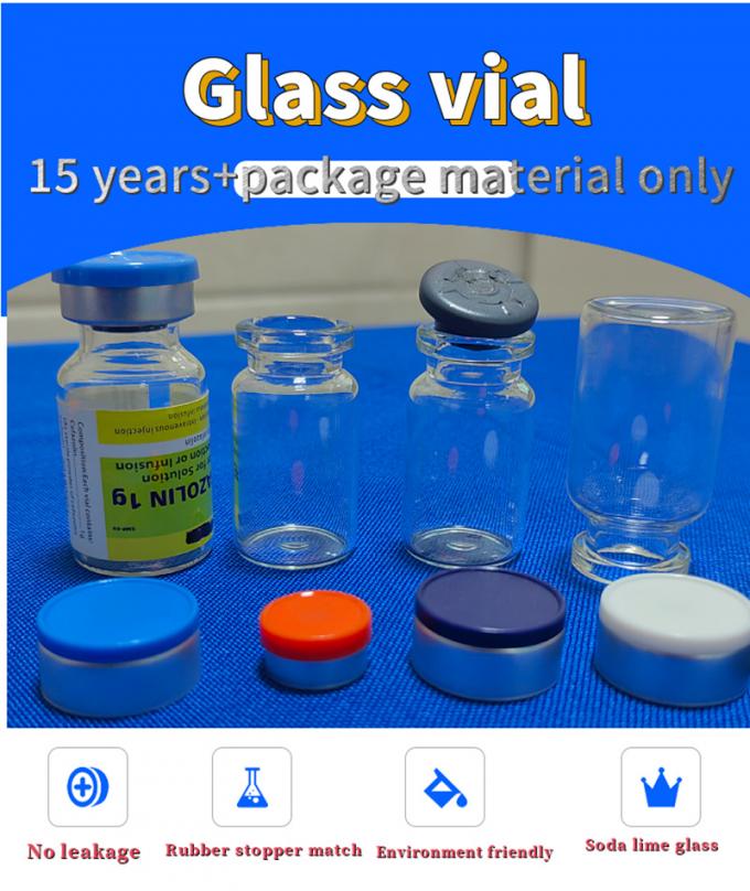 5ml 10ml 20ml Amber Transparent Empty Glass Vial for Pharmaceutical Liquid Powder