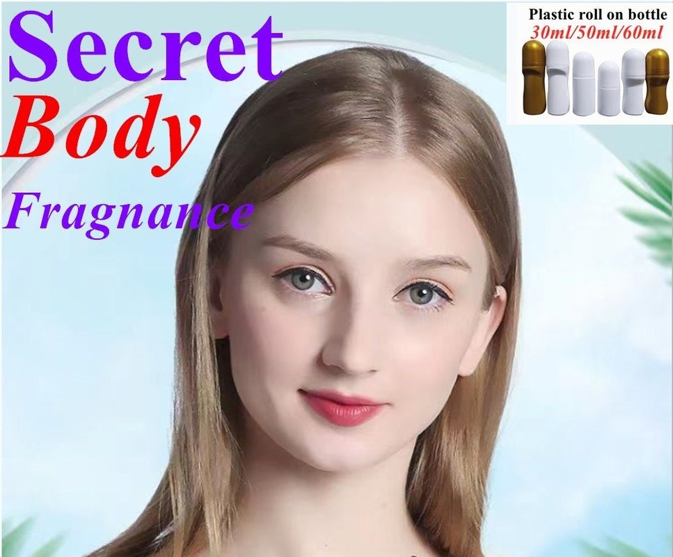 30 مل 50 مل 60 مل زجاجة بي بي بي البلاستيكية المزيفة فارغة قابلة لإعادة التعبئة لفة على زجاجات العطور