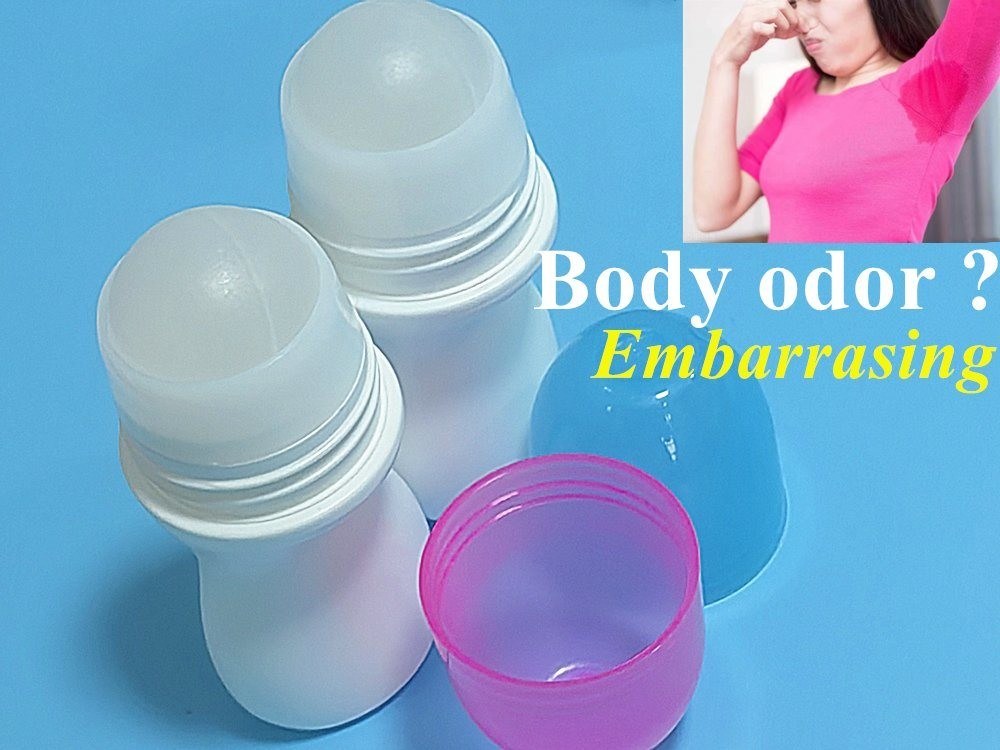 30ml 50ml50ml 60ml HDPE بطاقة بلاستيكية على زجاجات للزيوت الأساسية مع كرات رولر PP رائحة الجسم حاوية كرة رولر