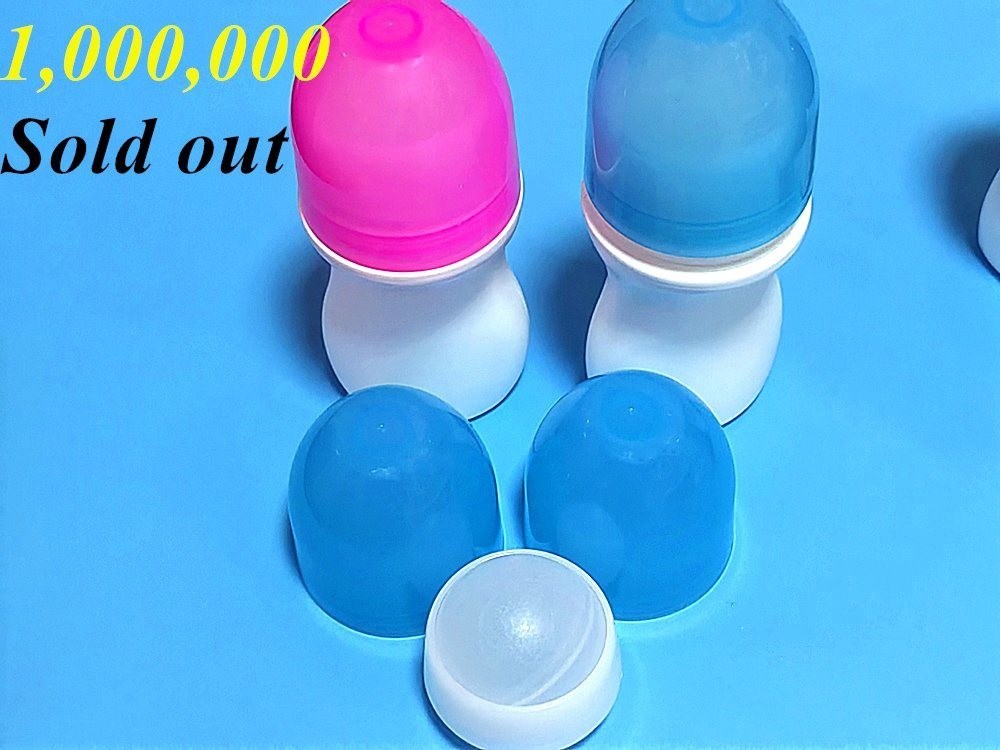 HDPE 30ml 50ml 60ml 100ml ملفات بلاستيكية على زجاجة بيضاء أسطوانية مستديرة مستديرة حاوية مزيل للشمع مع لفة على الكرة