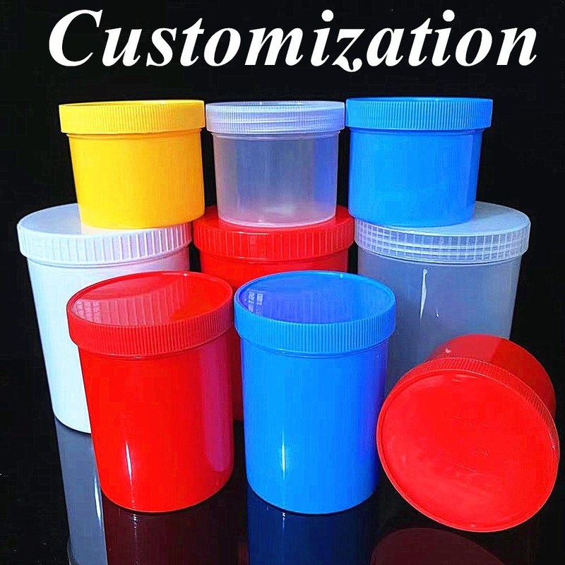 250 مل 500 مل 950 مل كريم تجميل الوجه الجرة الشعر العين الجسم الكريم جرة الكريم الفارغ حاوية كريم PP البلاستيك الجرة التجميلية