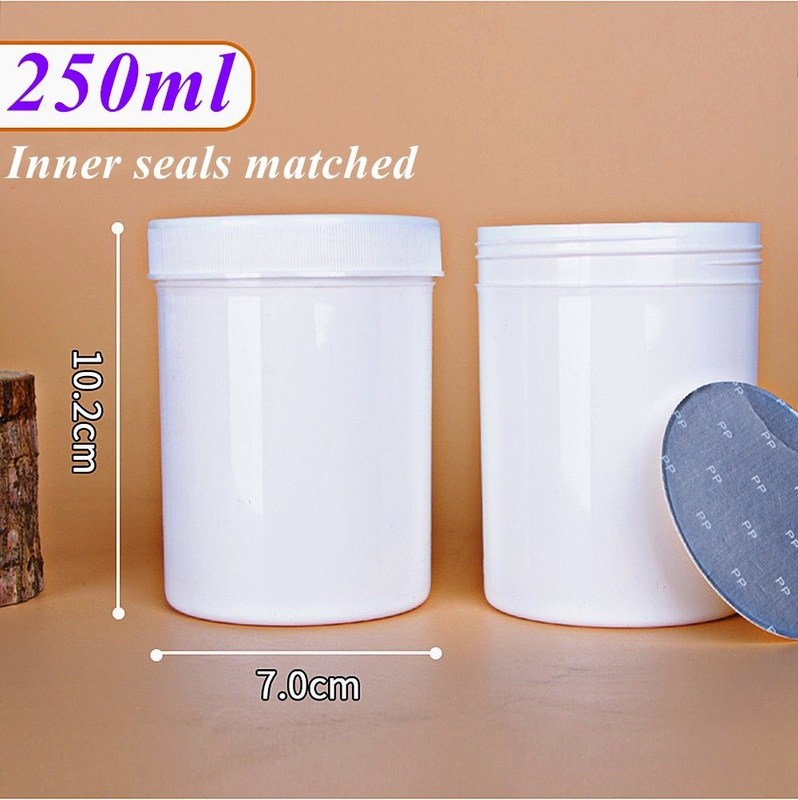 تعبئة مستحضرات التجميل العناية بالبشرة حجم لون تخصيص 150g 250g 500g PP زجاجة بلاستيكية مستحضرات التجميل قابلة للإعادة