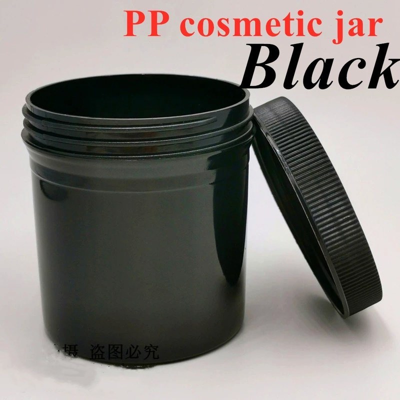250ml 8oz 500ml 950ml 1000ml PP مكياجات بلاستيكية شفافة شفافة بيضاء وعاء مرهم بلاستيكي قنينة كريم مع غطاء المسمار