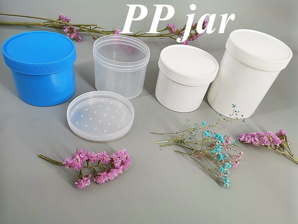 150 غرام 250 غرام 500 غرام أبيض صاف شفاف أسود أحمر أزرق مستدير فم واسع PP مستحضرات التجميل فريدة من نوعها فاخرة زجاجة كريم بلاستيكي