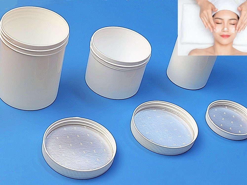 250 مل 500 مل 1000 مل جرة العناية بالبشرة أبيض أزرق أسود أحمر PP المواد الغذائية الجلد التجميل الكريم جرار البلاستيك الفارغ