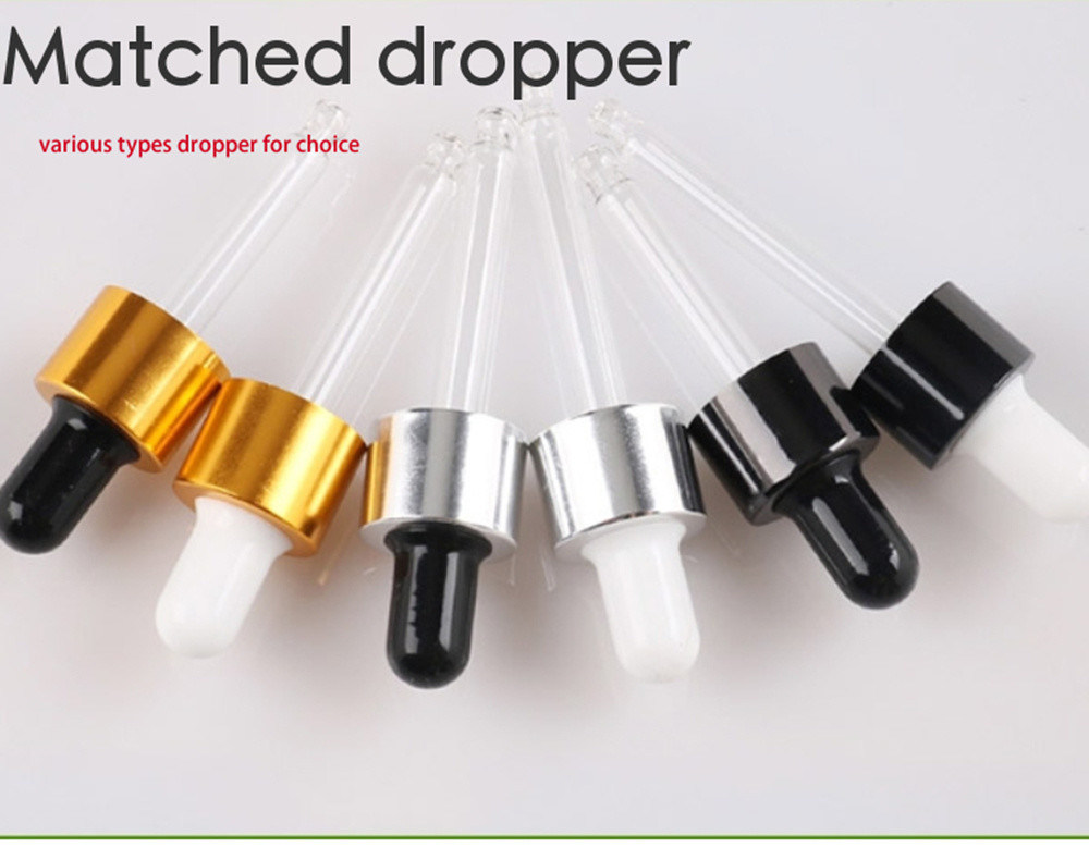 مبيعات ساخنة 5ml 10ml 15ml 30ml 50ml مصل اللون اللون 50ml زجاجات الزيت الأساسي زجاجة قطرات زجاجية