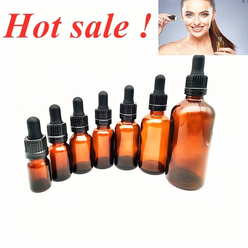 عبوة زيت أساسي 1OZ 2OZ 20ml 30ml 50ml مصل زيت أساسي من النحاس زجاجي مع غطاء مضاد للطفل