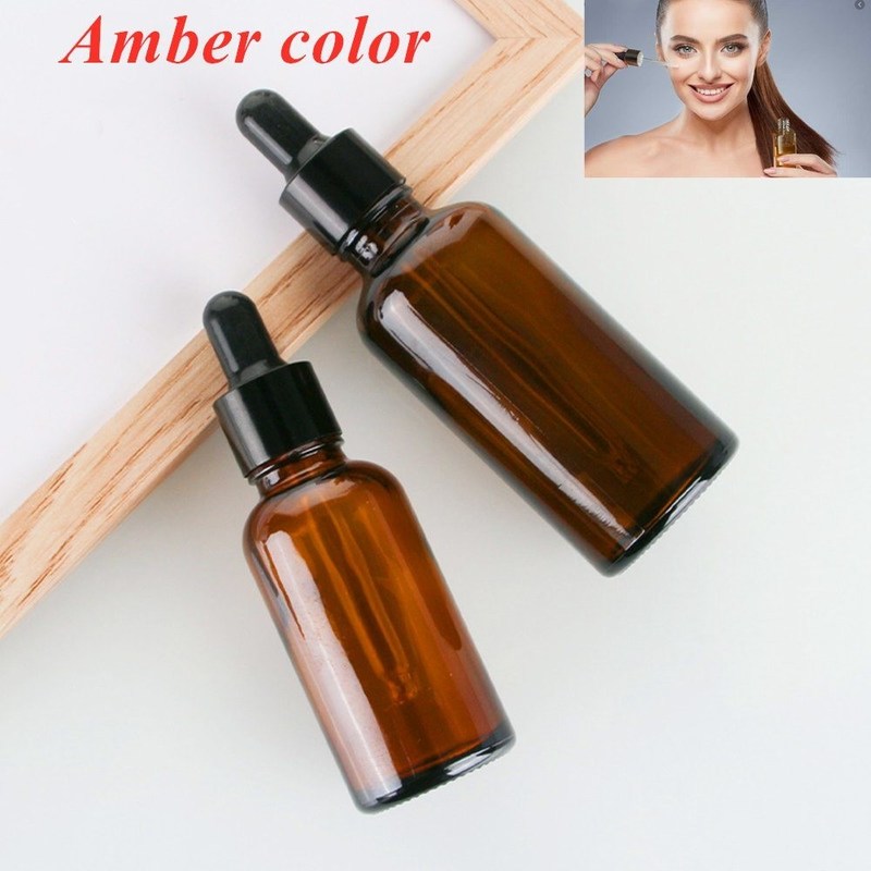 مستحضرات التجميل العناية بالبشرة 10ml 20ml 30ml 50ml 100ml زجاجة قطرات زيت أساسي دائرية فارغة