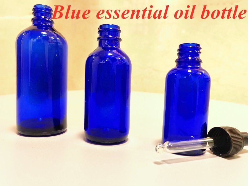 30 مل 50 مل 60 مل زجاجة تجميل صغيرة مستديرة فارغة زجاج زيت أساسي صاف أزرق زجاجة زجاجة زجاجة زجاجة زجاجة زجاجة زجاجة