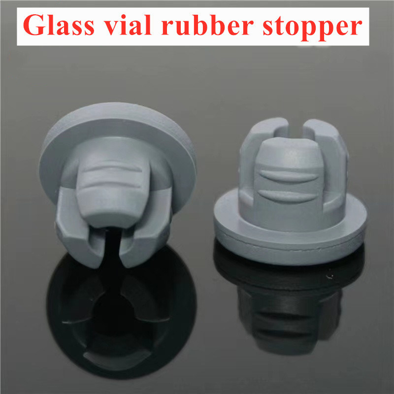 13mm 20mm 28mm 32mm زجاج سيليكون طبي رمادي إغلاق أقراص الحقن الصيدلانية