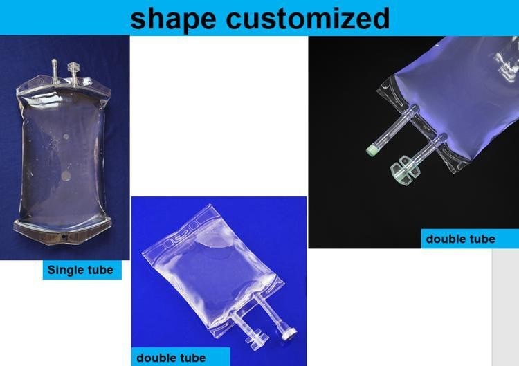 250 مل 500 مل 1000 مل كيس التسريب مرة واحدة الطبية البيكسيه العقيم المسالة IV محلول السائل كيس التسريب البيكسيه