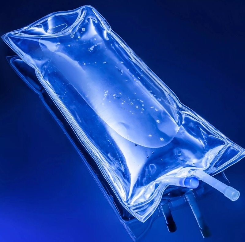 أكياس التسريب الطبية المستخدمة مرة واحدة من البيكسي 100 مل 250 مل 1000 مل 2000 مل أكياس IV خالية من Dehp أكياس IV محلول سائل