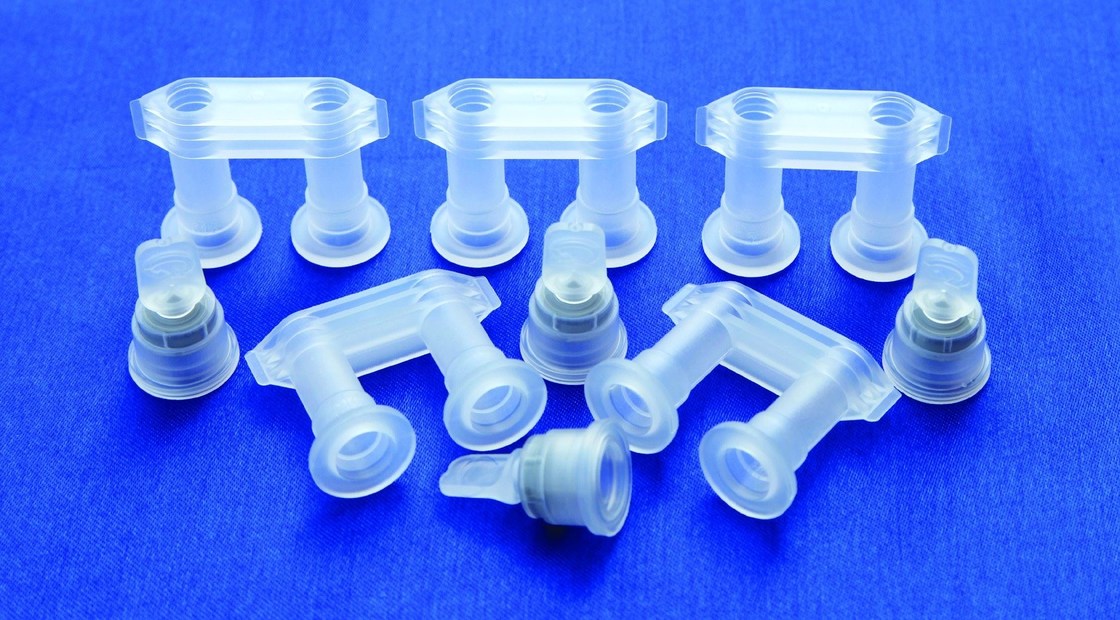 30 مليمتر 32 مليمتر الدواء التسريب PP اليورو رأس غطاء Bfs غطاء الزجاجة التسريب الطبية غطاء الزجاجة التسريب