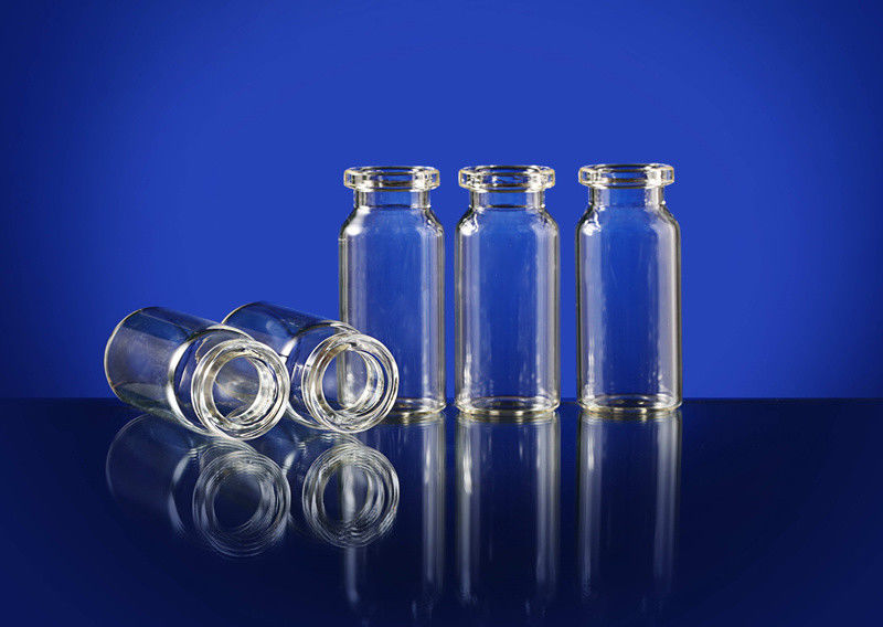 زجاجية عقيمة 5ml 7ml 10ml 20ml القارورة الزجاجية مع غطاء المطاط