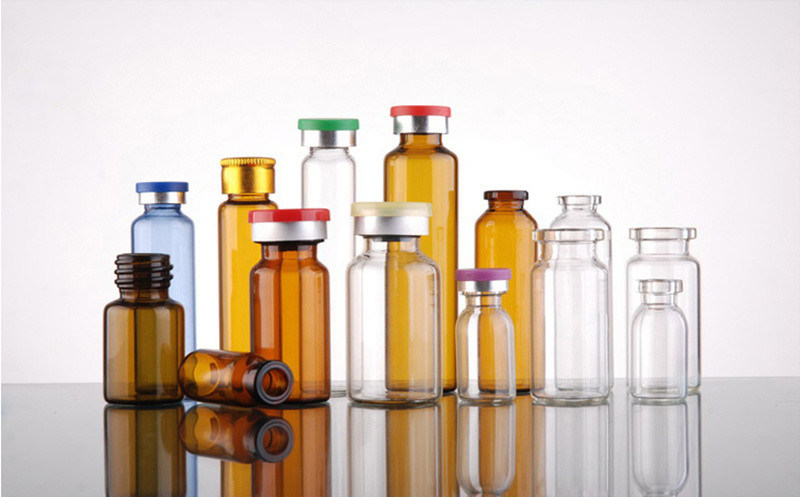 2 مل 5 مل 7 مل قنينة زجاجية للتجفيف التجميدي لقاح دوائي أنبوبي واضح قنينة زجاجية من النحاس مع غطاء من الألومنيوم