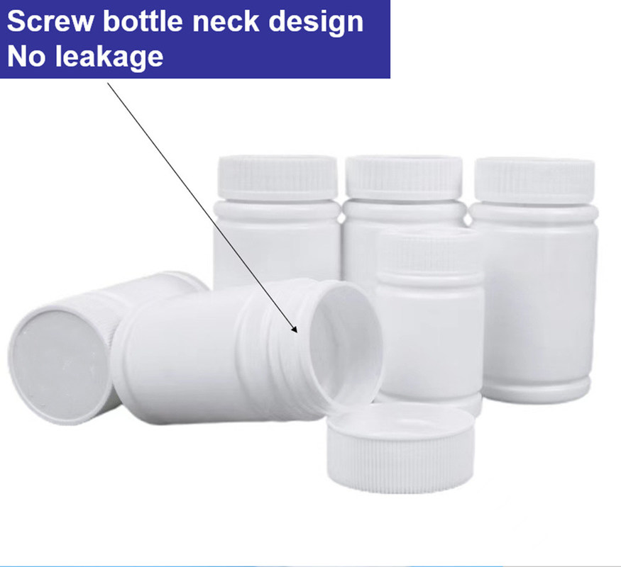 30 مل 50 مل 100 مل بيضاء PE فارغة البلاستيكية كبسولة فيتامين مكملات الرعاية الصحية حبوب منع الحمل العلاج كبسولة حبوب منع الحمل زجاجات