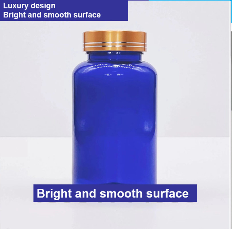 الزجاجة البلاستيكية من مكملات الفيتامينات كبسولة بي تي حبوب منع الحمل حبوب منع الحمل الزجاجة الزرقاء 100 مل 120 مل زجاجة بلاستيكية زجاجة دواء