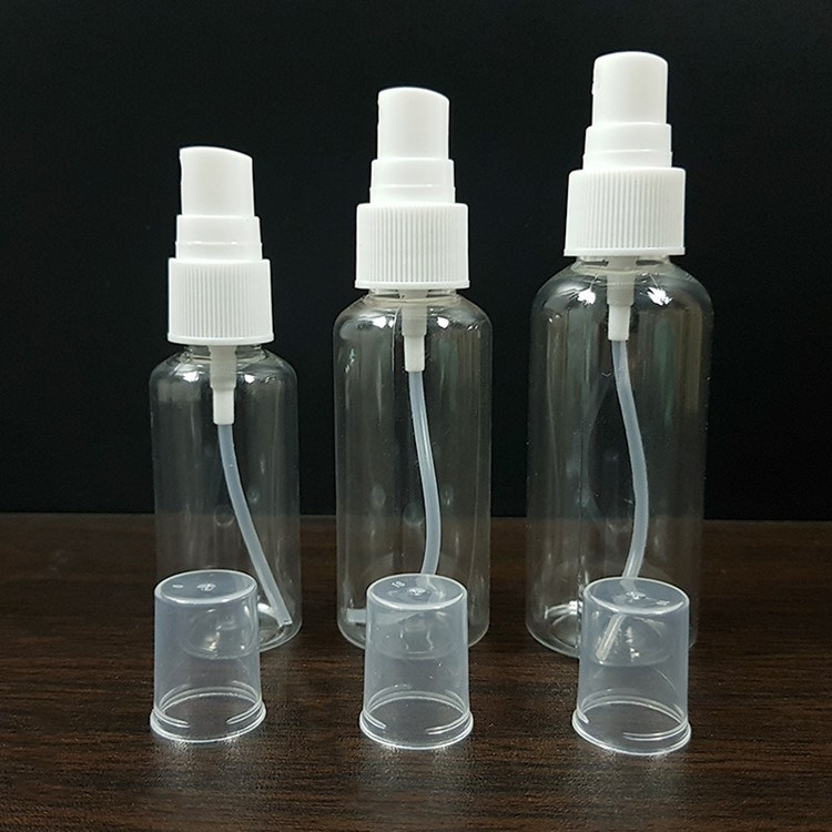 100ml 120ml 355ml البلاستيكية غطاء المسمار مضخة مضخة رشاح زجاجة الحيوانات الأليفة مطهر زجاجة مصنع