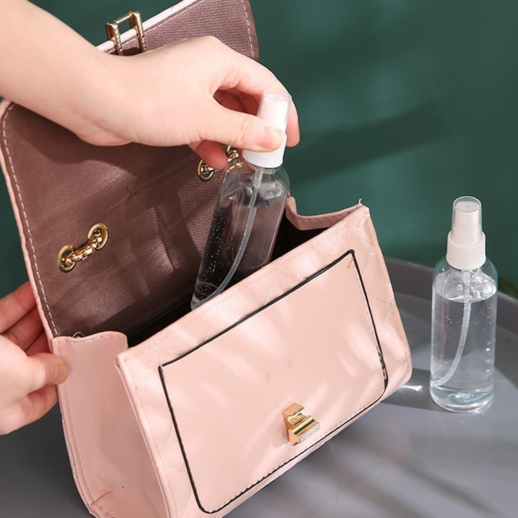 مستحضرات التجميل 30ml 50ml 60ml 100ml 120ml مستديرة فارغة بطاقة PET الضباب الدقيق زجاجة رش البلاستيكية للعطور الضباب الدقيق زجاجات رش