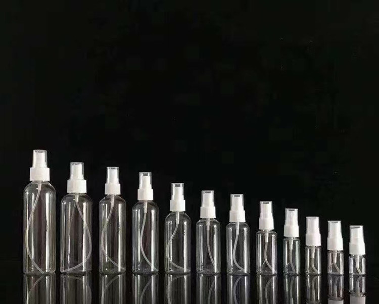 60 مل 120 مل 355 مل زرقاء مطهر يد بلاستيكي العناية بالبشرة شامبو رش زجاجة بي تي التجميلية شفافة زجاجات رش بلاستيكية