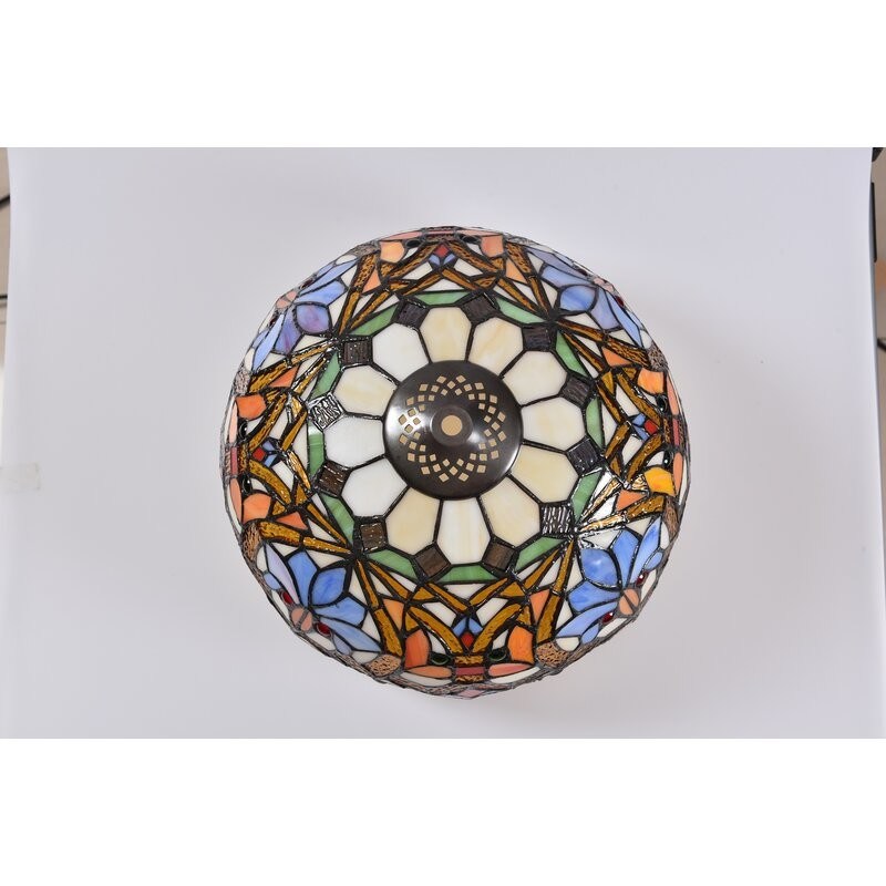 30 سم 40 سم المصنوعة يدويا الشكل القمر مصباح الزجاج الملون مصباح الطاولة القراءة الضوء الفاخر مصباح الطاولة الزجاج