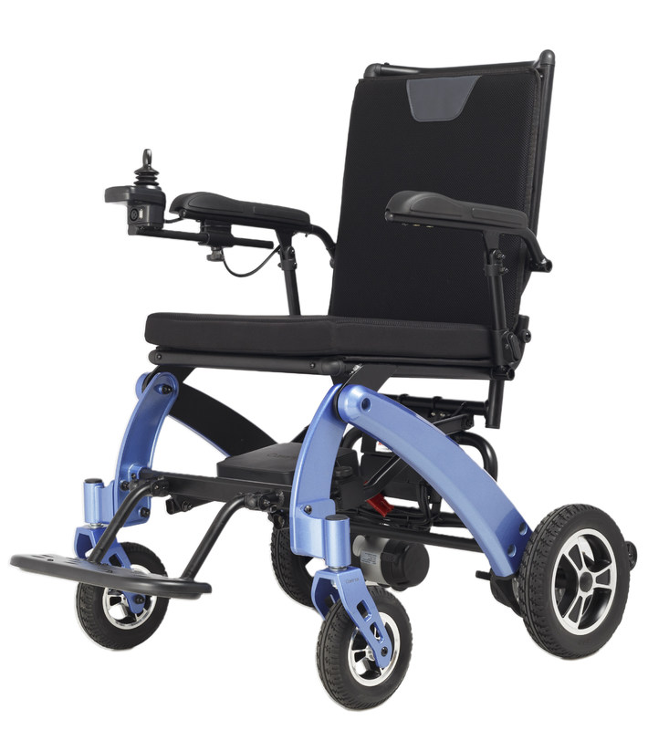 10 بوصة الكبار كبار السن المعاقين المعاقين السفر المحمول قابلة للطي الكرسي المتحرك الكهربائي خفيف الوزن