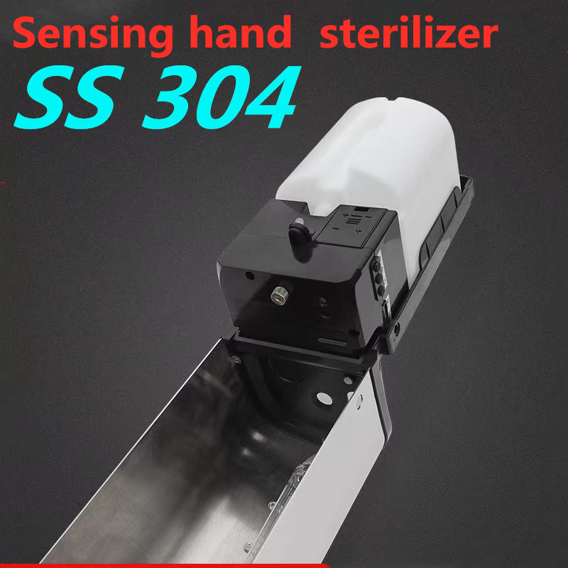 غرفة نظيفة حمام غسيل اليدين بدون لمس الفولاذ المقاوم للصدأ 304 أوتوماتيكي 800 مل جهاز استشعار صابون كحول رش مطهر اليدين