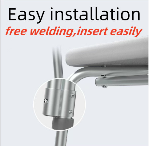 كرسي الحمام كرسي الحمام 4 في 1 كرسي الاستحمام كرسي مع دعامة ذراع القدمين الكبيرة كأس الشفط