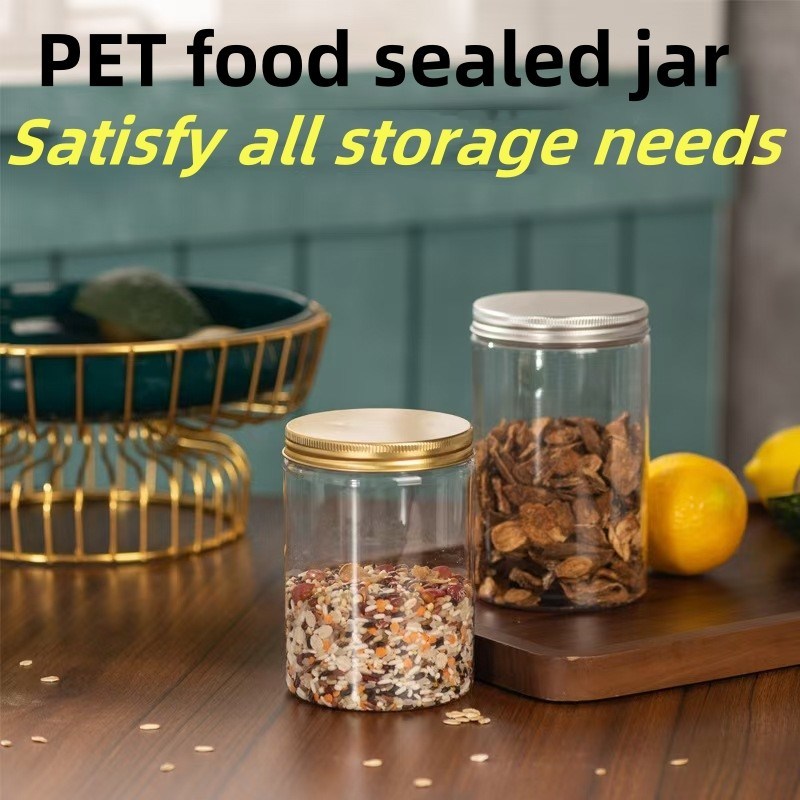 Household Food Storage Jar With Matched Plastic Cap Customization Size/shape